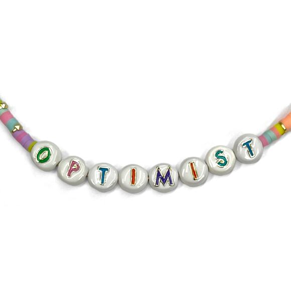 Kendra Scott Reece Optimist Gold Strand Necklace New $55 Pink Pastel 15" Length - Picture 3 of 8